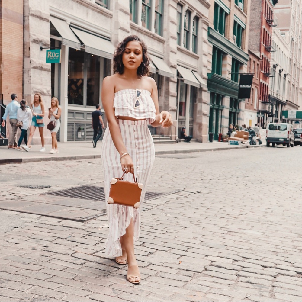 Skirt and crop top set